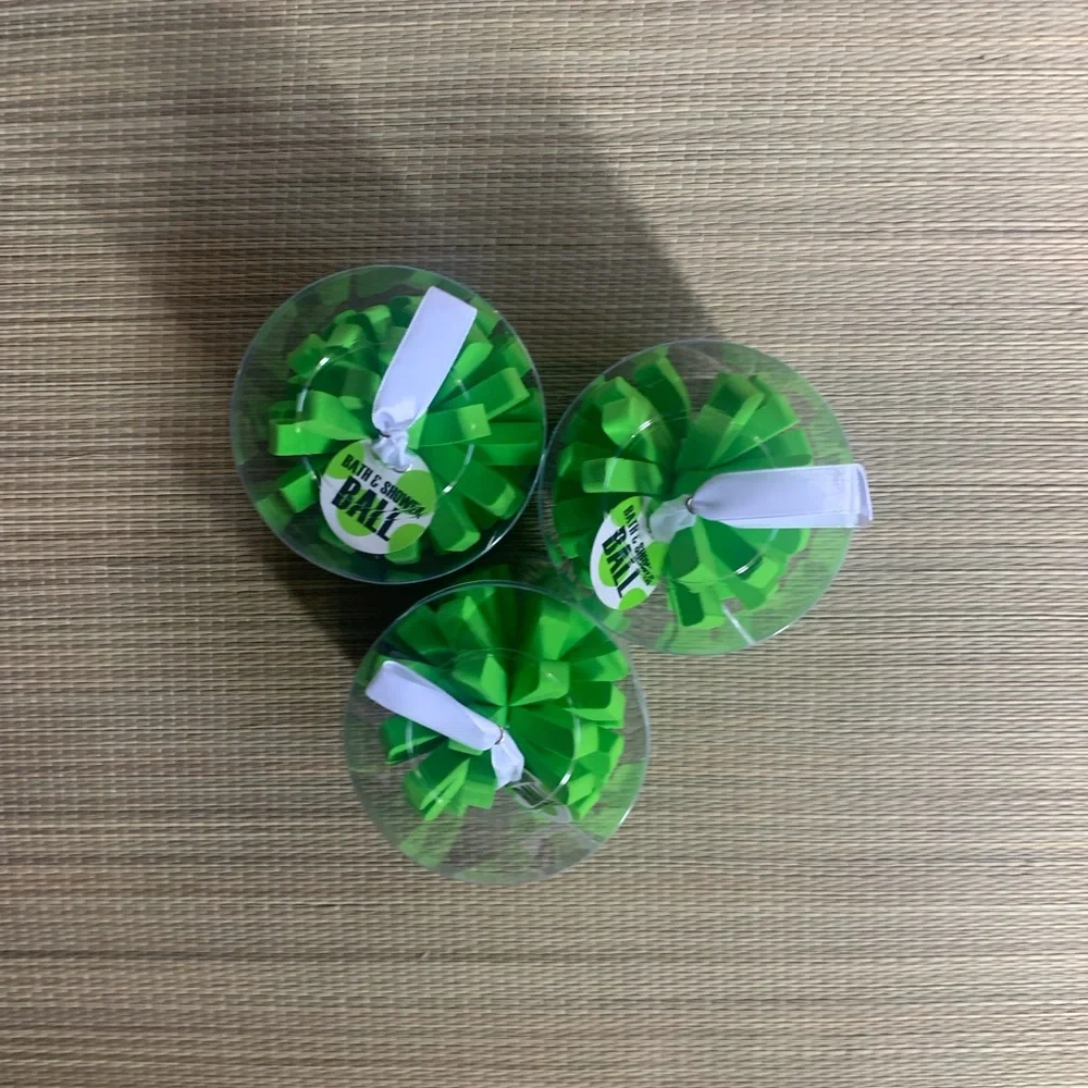 B9 NO Bath & Shower Ball 3 Piece Set Color Green